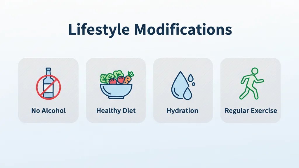 Healthy lifestyle for hepatitis patients