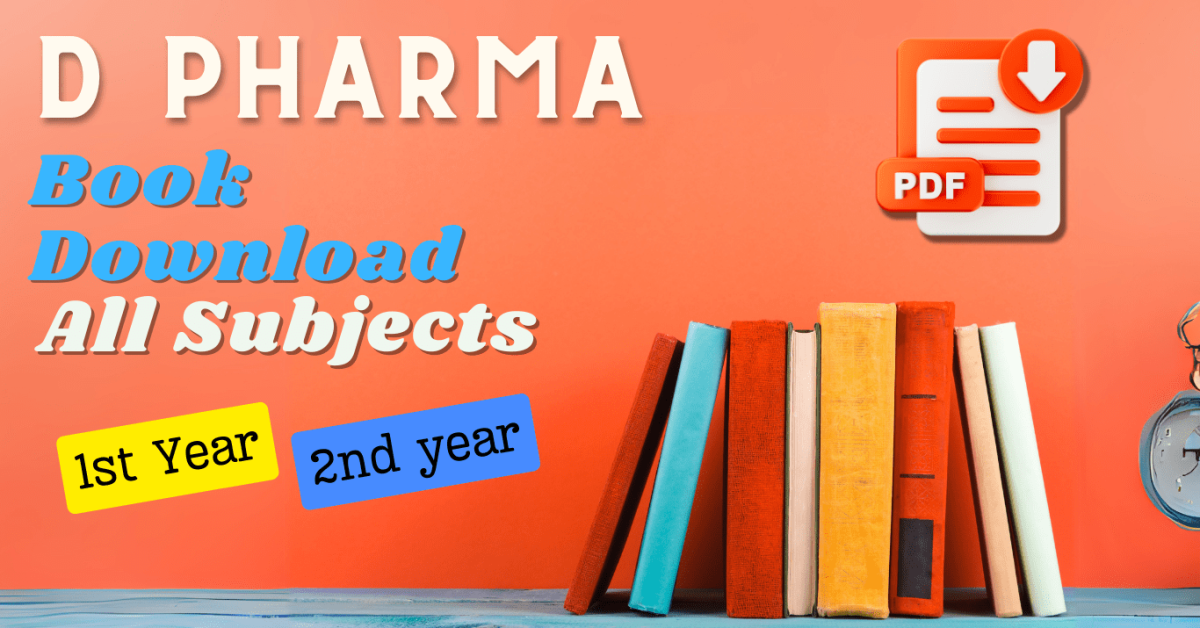 D Pharmacy 1st Year Books Free Download PDF. | Pharma Study Hub